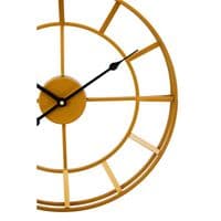 Kent Small Gold Finish Metal Wall Clock - Home Luxe Interior