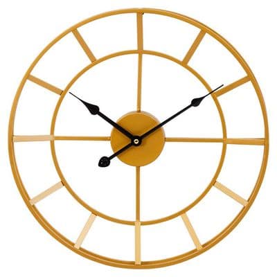 Kent Small Gold Finish Metal Wall Clock - Home Luxe Interior