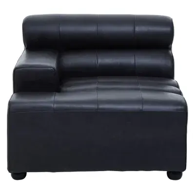 King Left Arm Leather Seat Sofa