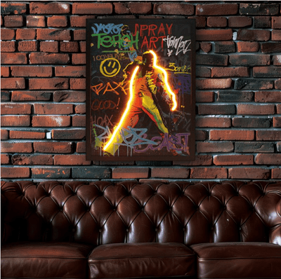 L.E.D Neon Break Free Freddie Mercury Wall Art USB