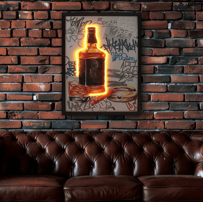 L.E.D Neon On The Rocks JD Wall Art USB