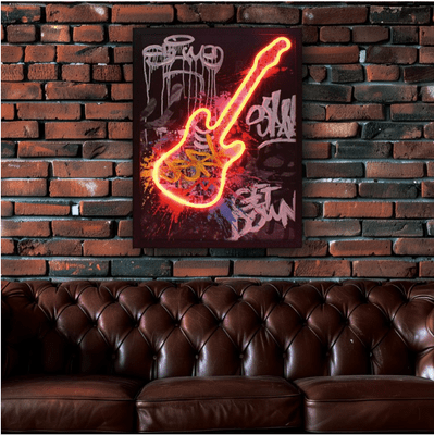 L.E.D Neon Rock Star Wall Art USB