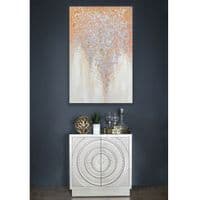 Large 80x120 Gold & Silver Glitter Wall Art