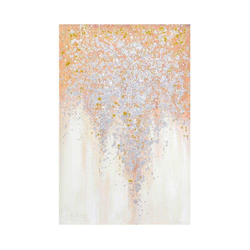 Large 80x120 Gold & Silver Glitter Wall Art