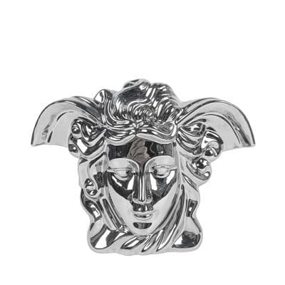 Large Medusa Silver Sculpture Vase