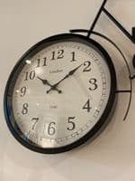 Large Metal Bike Wall Clock