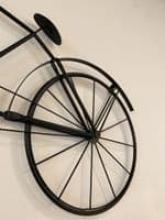 Large Metal Bike Wall Clock