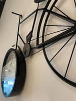 Large Metal Bike Wall Clock
