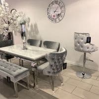 Large Roman Style Round Mirror Clock 80cm