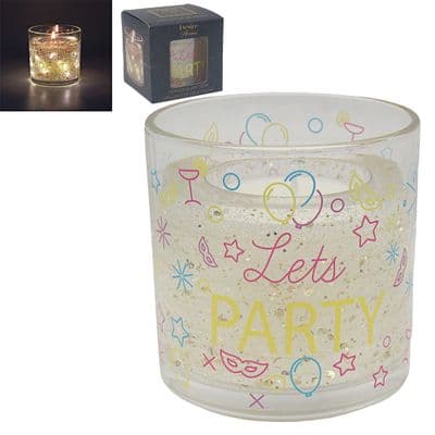 LED GEL CANDLE LETS PARTY