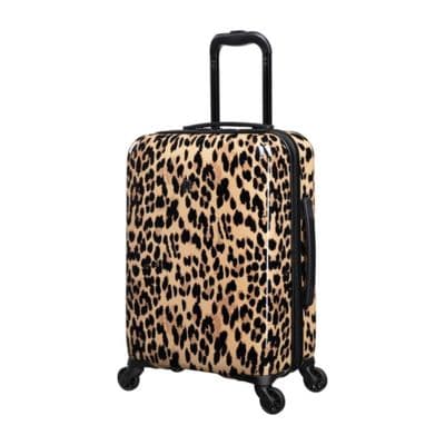 Leopard Print Hard Shell Cabin Case 55cm - Lightweight Travel Bag