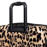 Leopard Print Large Hard Shell Suitcase 77cm - Expandable Travel Luggage