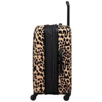 Leopard Print Medium Hard Shell Suitcase 67cm - Expandable Luggage