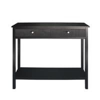 Lindon 2 Drawer Console Table Black