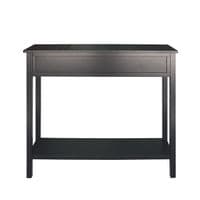 Lindon 2 Drawer Console Table Black