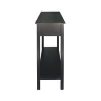 Lindon 2 Drawer Console Table Black