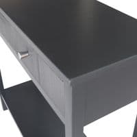 Lindon 2 Drawer Console Table Black