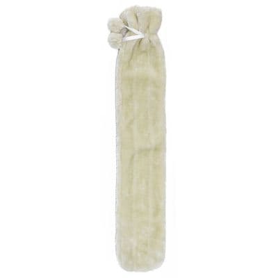 Long Cosy Faux Fur Hot Water Bottle Cream