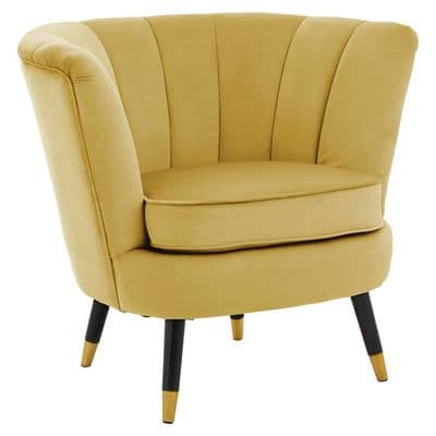 Loretta Pistachio Velvet Shell Accent Chair - Home Luxe Interior