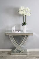 Luxe Mocka Mirror Crystal Console Table Swift Base