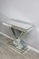 Luxe Mocka Mirror Crystal Console Table Swift Base