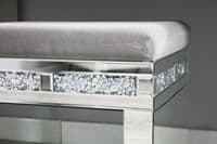 Luxe Mocka Mirror Crystal Dressing Table Set