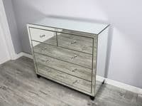 Luxe Simply Mirror 2 + 3 Drawer Large Chest
