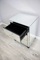 Luxe Simply Mirror 3 Drawer Bedside Cabinet