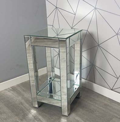 Luxe Simply Mirror Square Side Table Medium