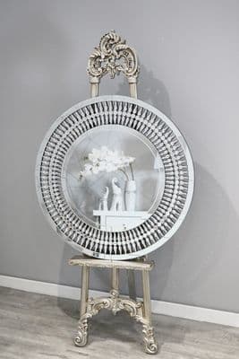 Luxe Teardrop Round Mirror 90Cm