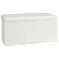Luxury Cream Boucle Storage Ottoman - Stylish Bedroom & Lounge Seat
