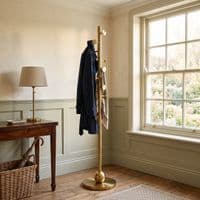 Luxury Gold Stainless Steel Freestanding Coat Rack Stand | 182cm