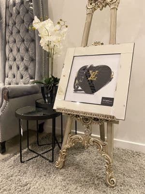 Lv Black Heart Fashion Handbag Wall Art Mirror Frame