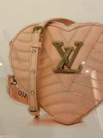 Lv Pink Heart Fashion Handbag Wall Art Mirror Frame