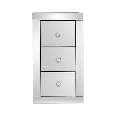 Macey Mirror 3 Drawer Bedside