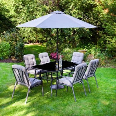 Madison Garden Premium 8Pc Patio Set Grey
