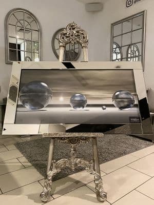 Marble Landscape Abstract Wall Art Mirror Frame 115Cm X 75Cm