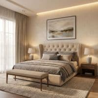 Marlow Cream Velvet Storage Ottoman Bed - Single, Double, Kingsize