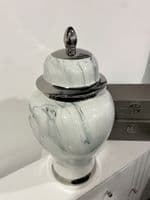 Marmo Marble Effect Ceramic Ginger Jar Large
