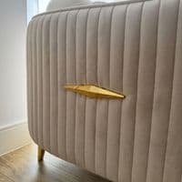 Maya Corner Sofa Bed Velvet L-Shape Couch with Under-Seat Storage