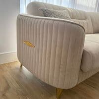 Maya Corner Sofa Bed Velvet L-Shape Couch with Under-Seat Storage