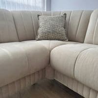 Maya Corner Sofa Bed Velvet L-Shape Couch with Under-Seat Storage