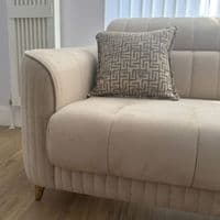 Maya Corner Sofa Bed Velvet L-Shape Couch with Under-Seat Storage