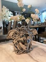 Medium Silver Medusa Sculpture