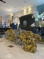 Medium Silver Medusa Sculpture