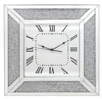 Merano Crystal Mirror Wall clock