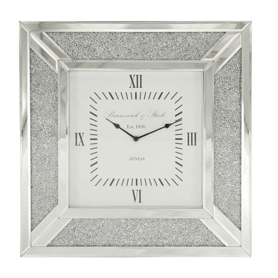 Merano Crystal Mirror Wall clock