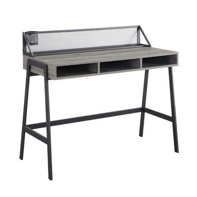 Mesh Back Writing Desk -Slate Grey