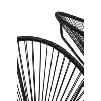 Miami Black Rattan 3 Piece Patio Set