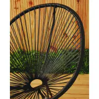 Miami Black Rattan 3 Piece Patio Set